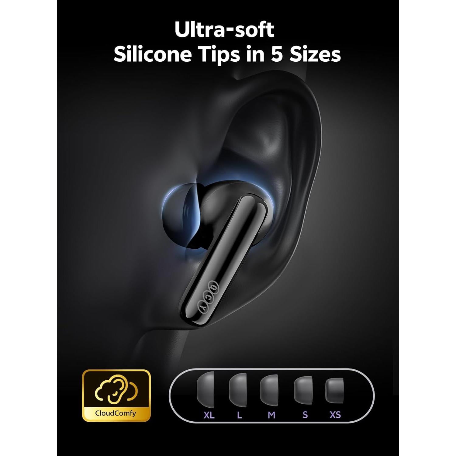 Auriculares Inalámbricos QCY MeloBuds N70 Bluetooth 6.0 ANC IPX5