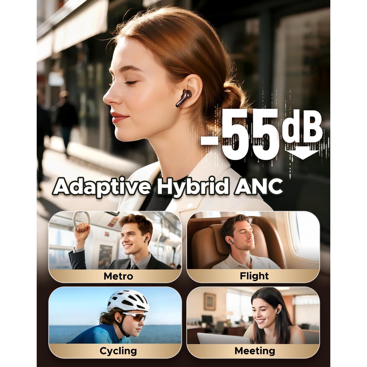 Auriculares In Ear SoundPEATS Air5 Pro con ANC y 37H Batería