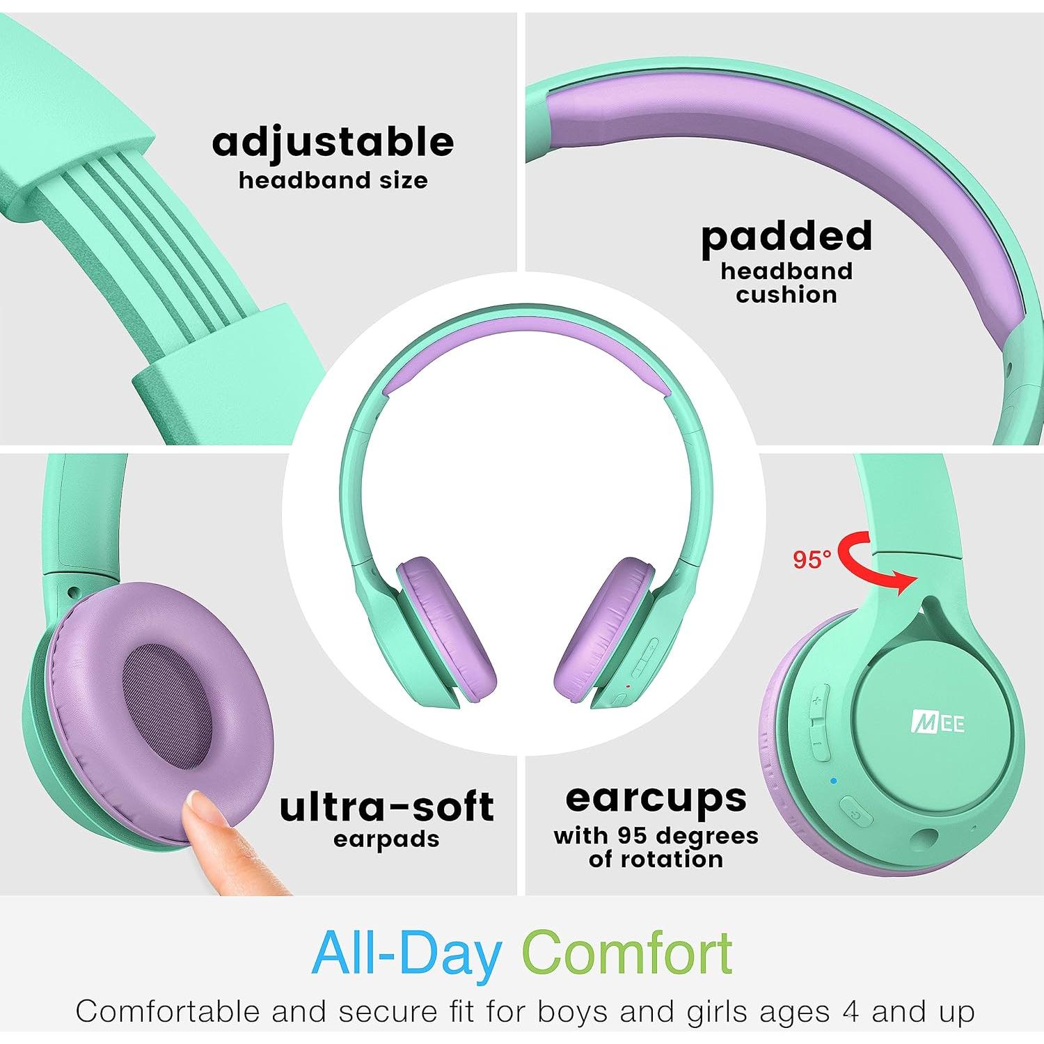 Auriculares Inalámbricos MEE audio KidJamz KJ45BT para Niños - Paquete de 2