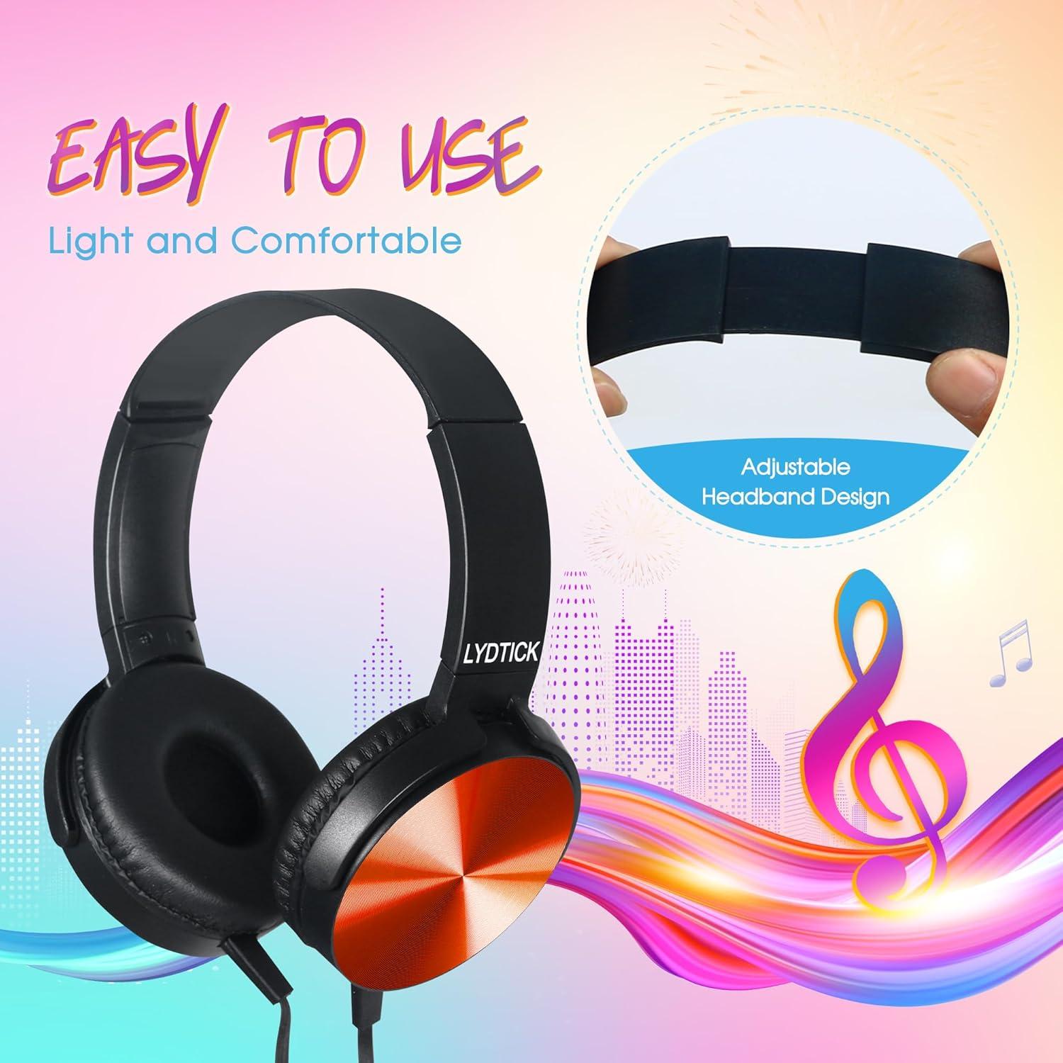 Paquete de 10 Auriculares para Niños LYDTICK con Cable 3.5mm