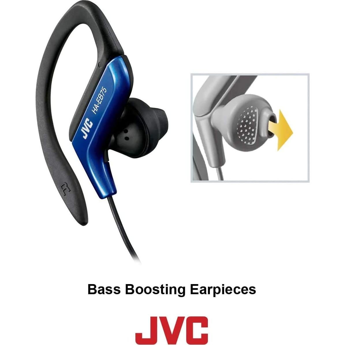 Auriculares Deportivos JVC HAEB75P Resistentes al Agua Rosa