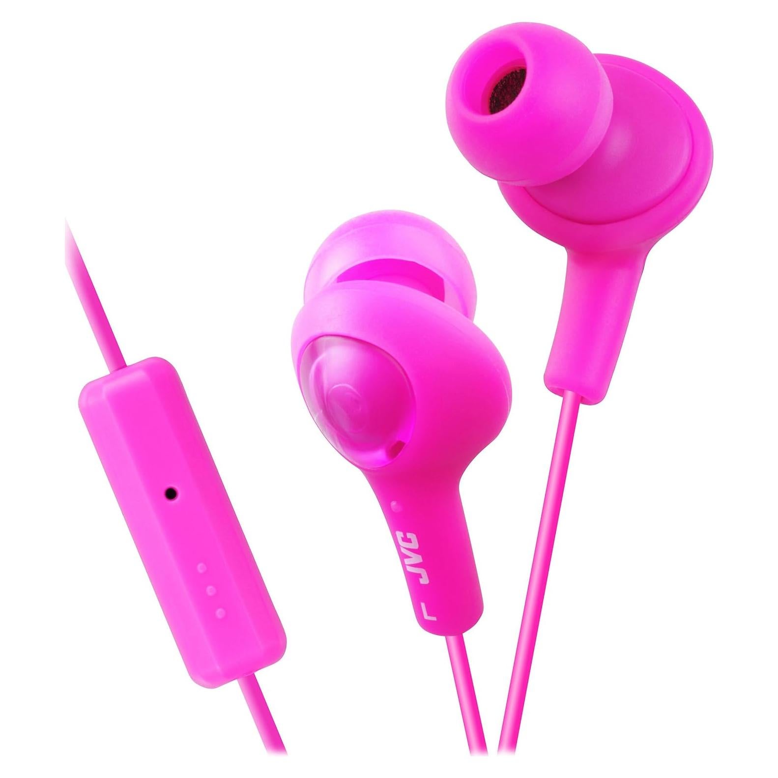 Auriculares In-Ear JVC HA-FR6 Gumy Plus Rosa con Micrófono