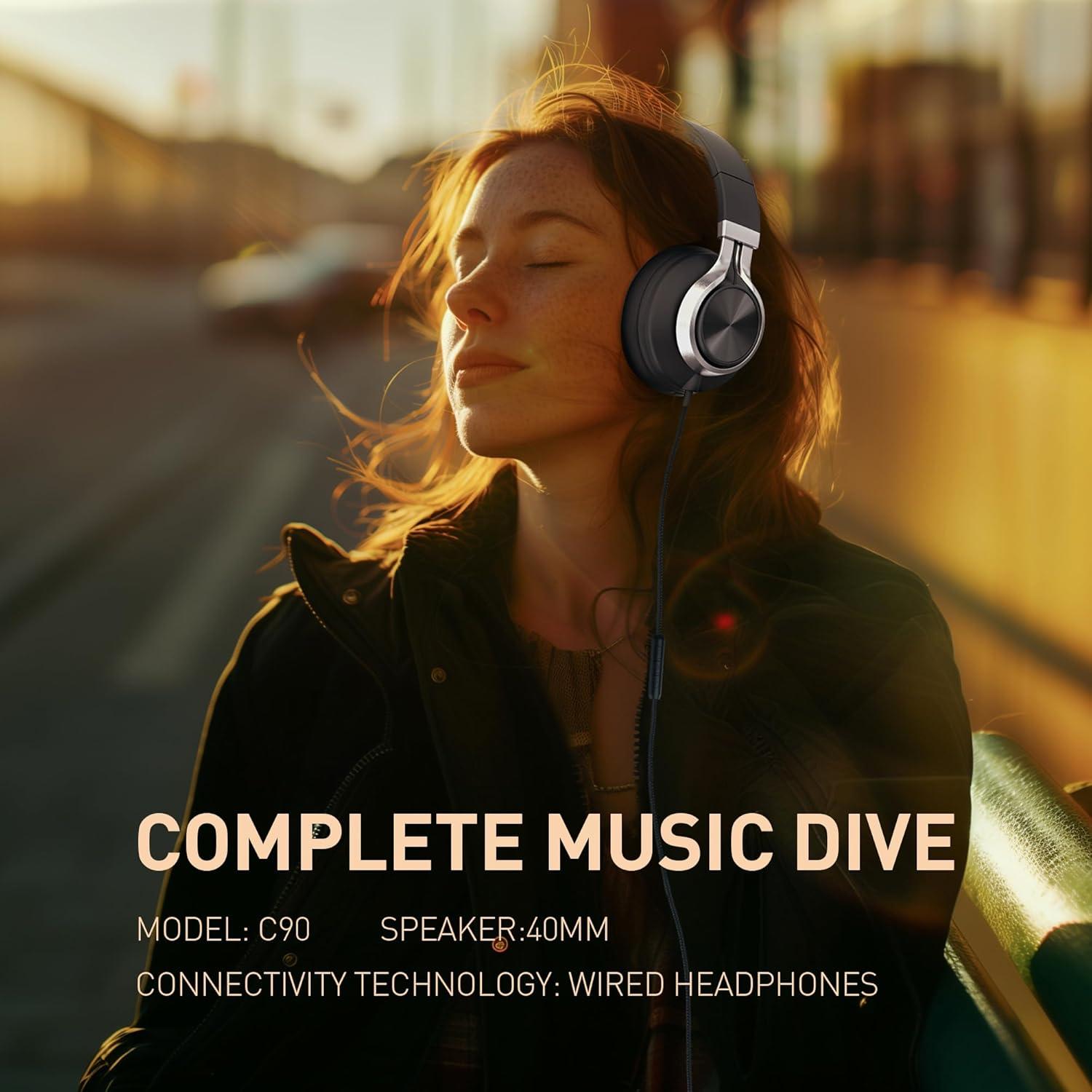 Auriculares AILIHEN C90 con micrófono y control de volumen