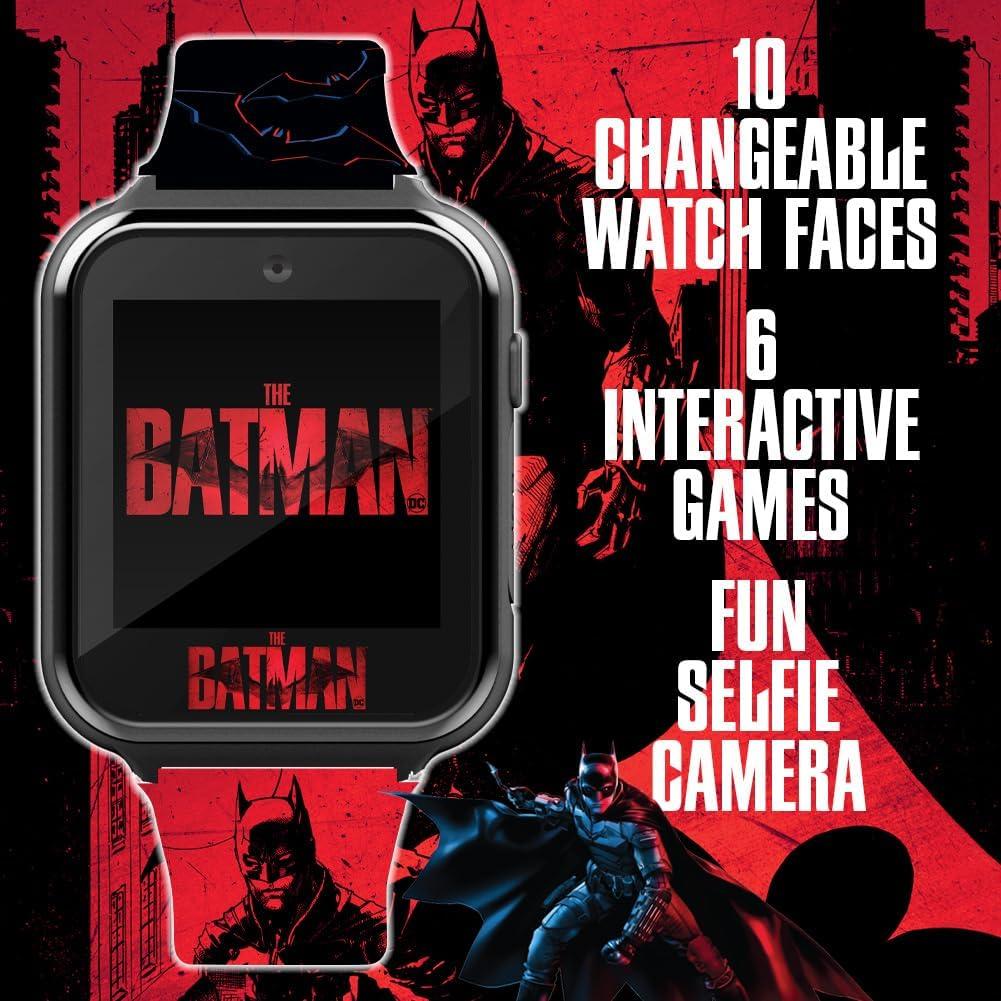 Reloj Inteligente Batman para Niños - Pantalla Táctil, Cámara, Juegos