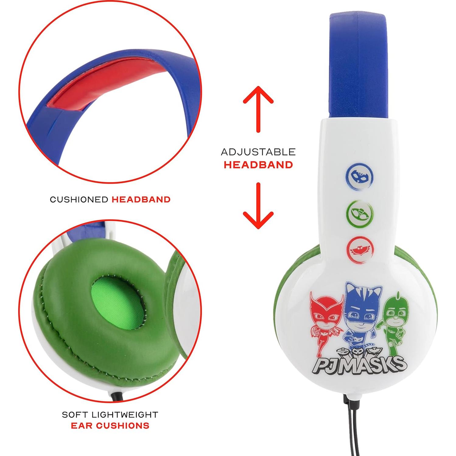Auriculares PJ Masks para Niños con Limitador de Volumen