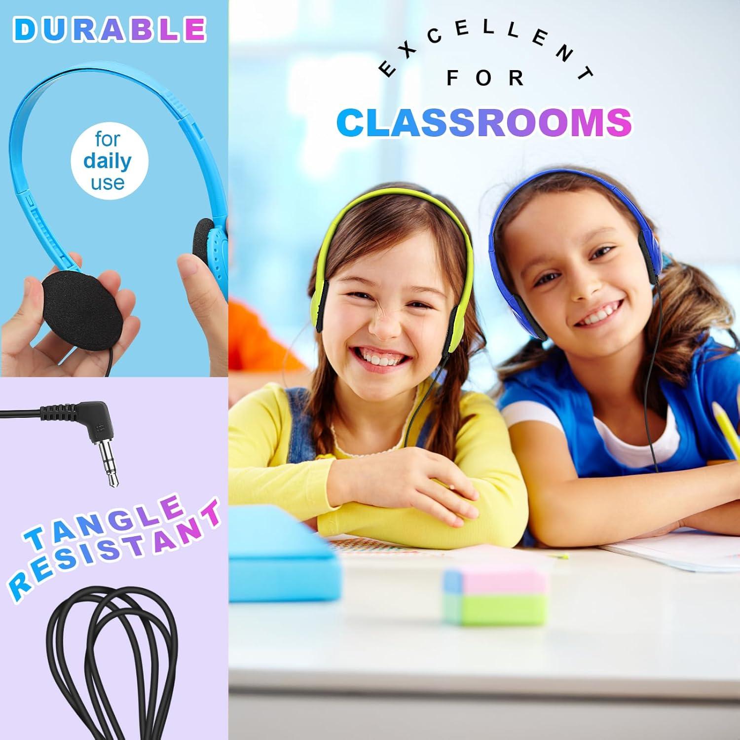 Auriculares escolares Wensdo HY103 a granel 25 paquetes multicolor