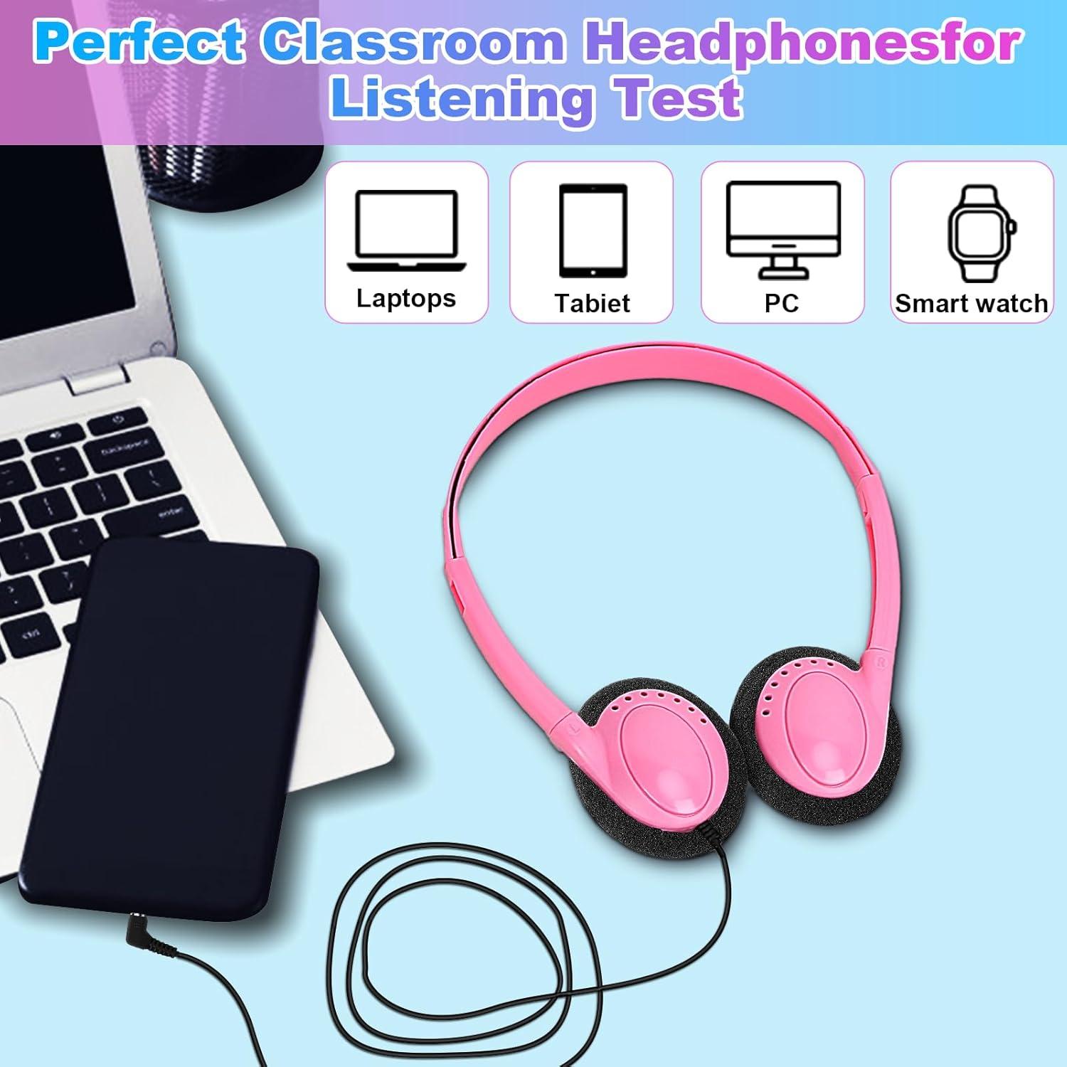 Auriculares escolares Wensdo HY103 a granel 25 paquetes multicolor