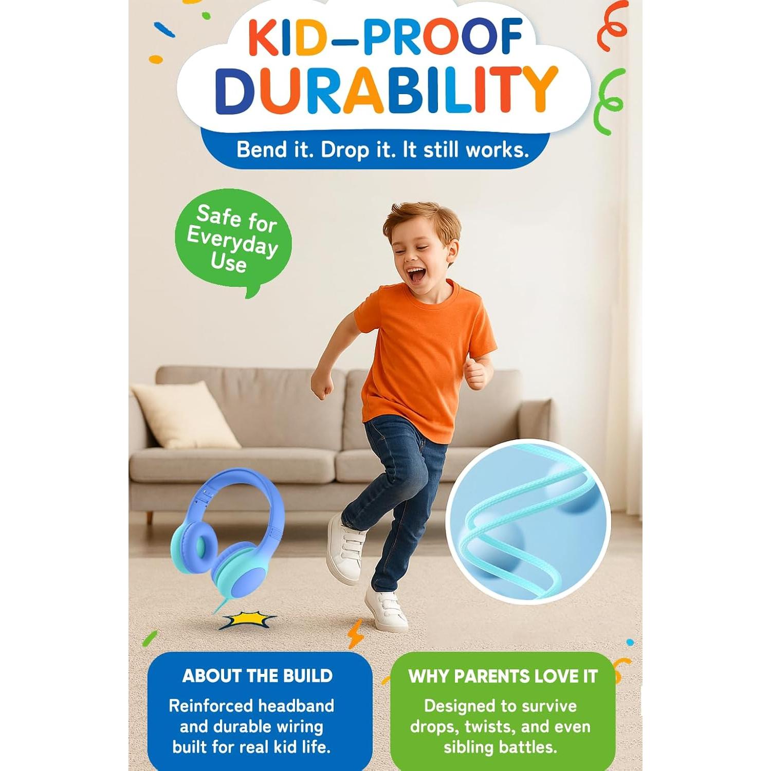 Auriculares con cable Adoope AD532-C USB-C para niños 85dB