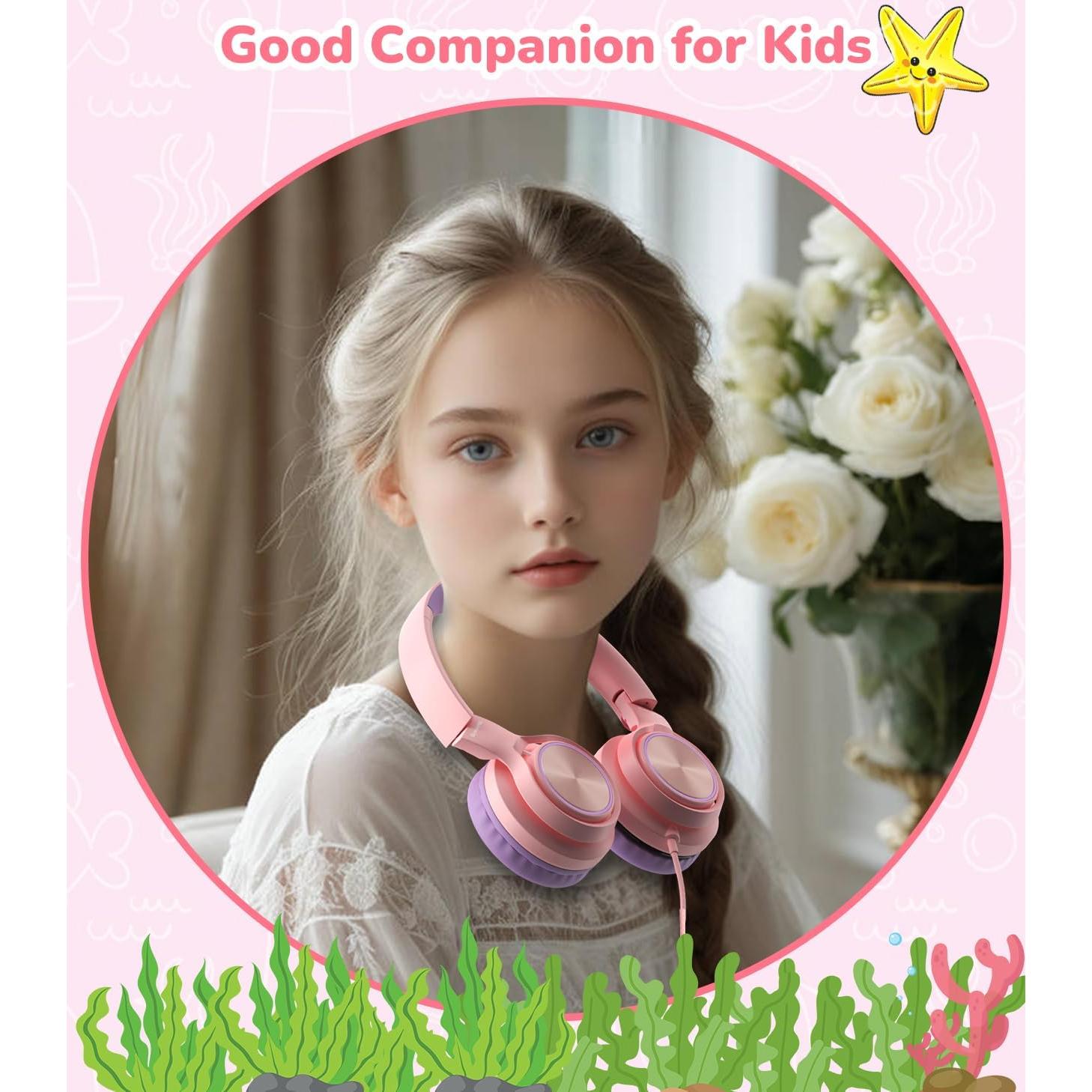 Auriculares USB-C para Niños Bywulanda, Plegables, 85/94dB