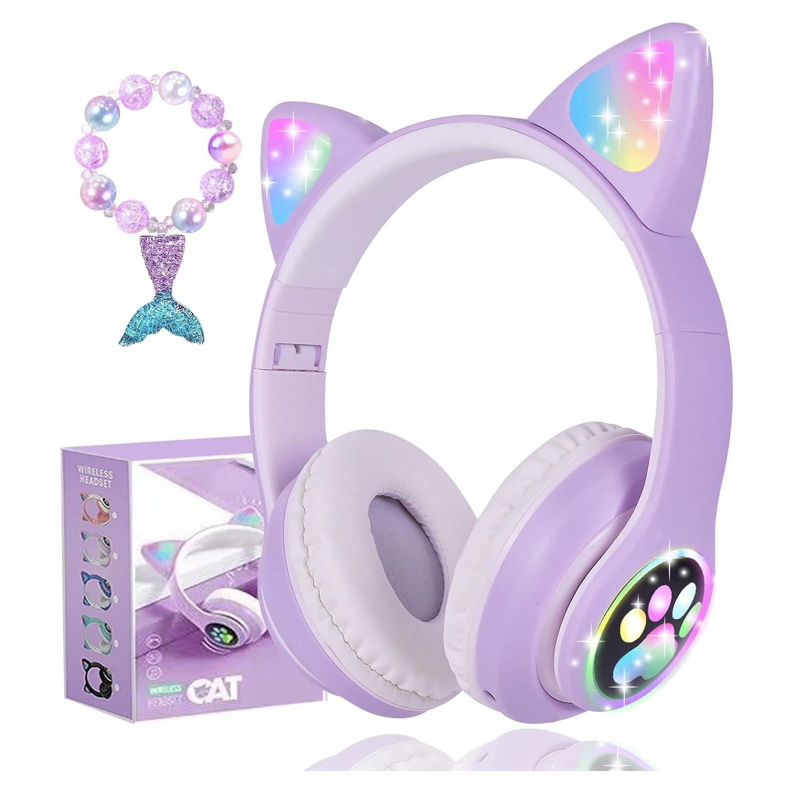Auriculares Inalámbricos Bluetooth YD-01 con Luz LED para Niños