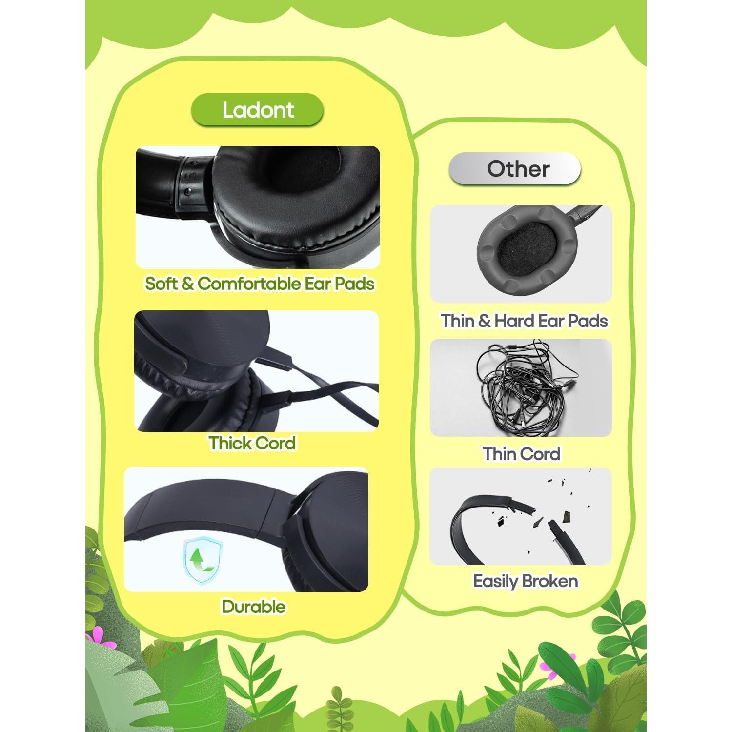 Auriculares Plegables para Niños Ladont QS450 - 2 Unidades