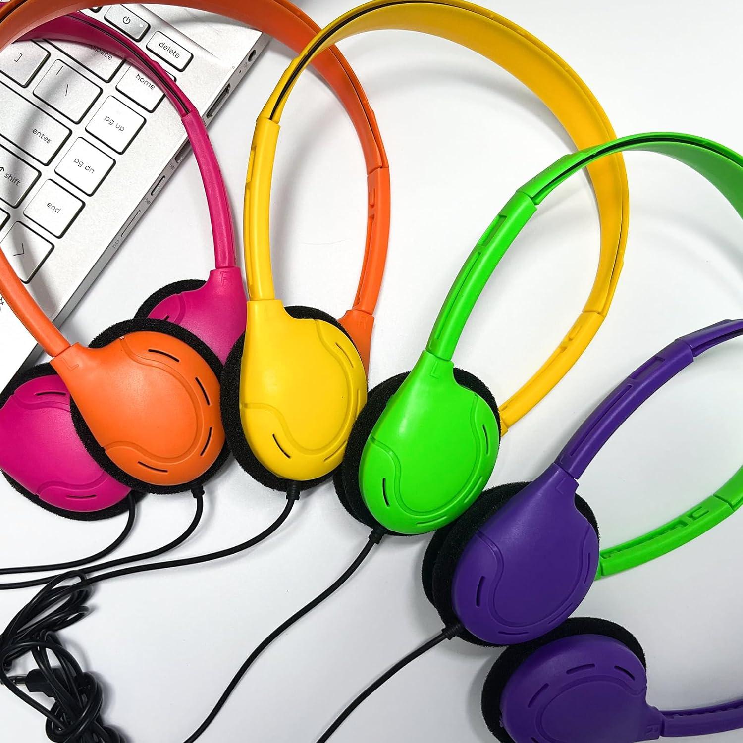 Paquete de 20 Auriculares Clásicos WAHUWAY Ajustables 3.5mm