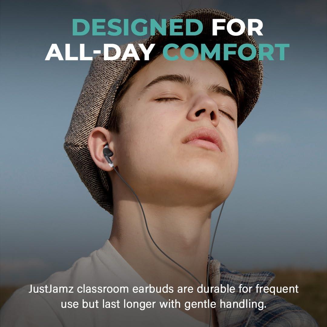 Auriculares JustJamz Basic Dot 100 Pack | Intrauditivos 3.5mm