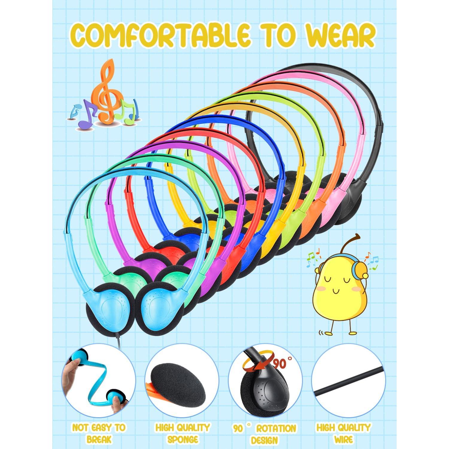 Paquete de 18 Auriculares con Cable ZNXZXP875 para Niños