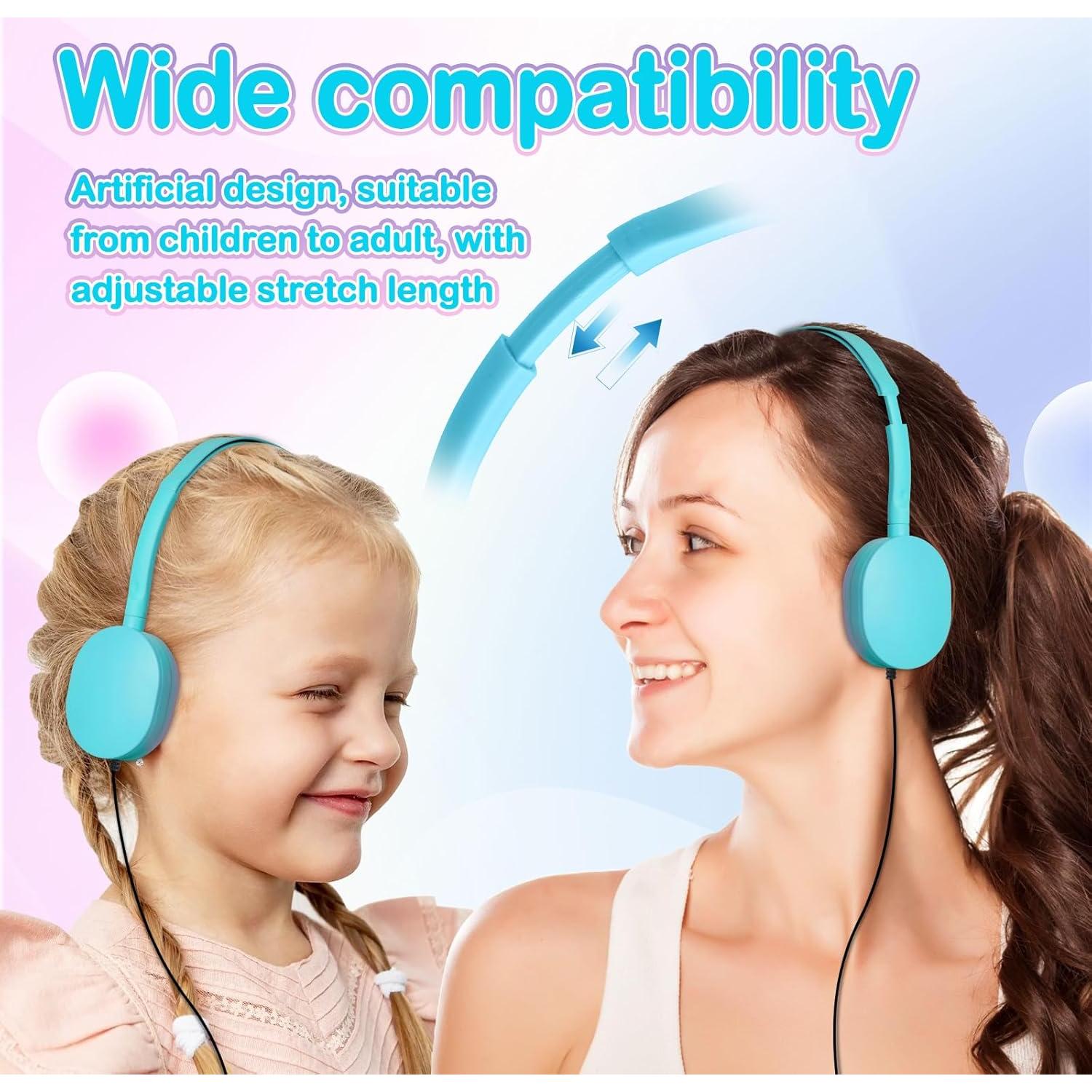 Paquete de 12 Auriculares ZNXZXP Ajustables 3.5mm para Escuela