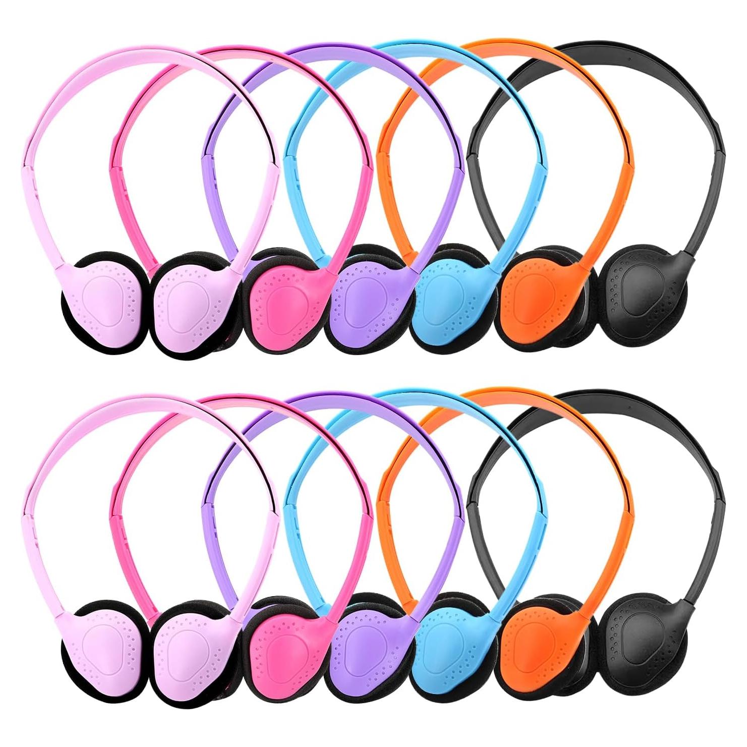 Paquete de 12 Auriculares para Aula Anrgterg con Cable 3.5mm
