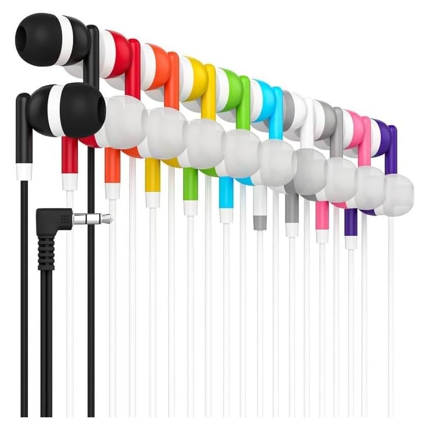 Auriculares Maeline A2M-PRO Estéreo 10 Pack Multicolor 3.5mm