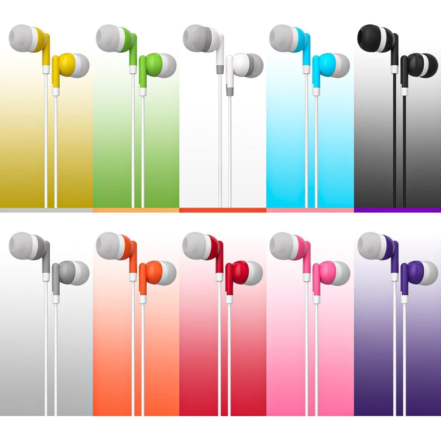 Auriculares Maeline A2M-PRO Estéreo 10 Pack Multicolor 3.5mm