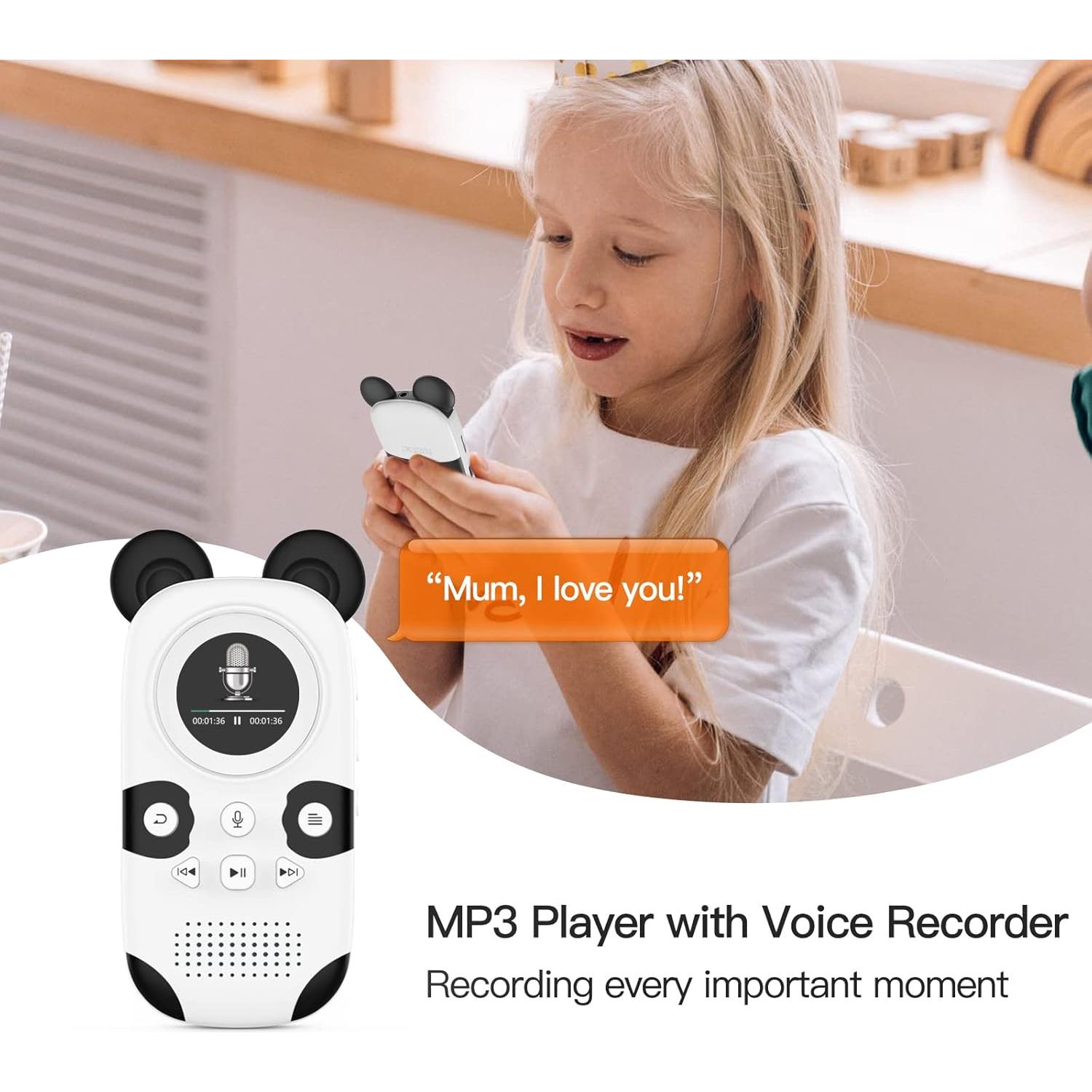 Reproductor MP3 RUIZU X31 64GB Infantil Panda Bluetooth 5.3