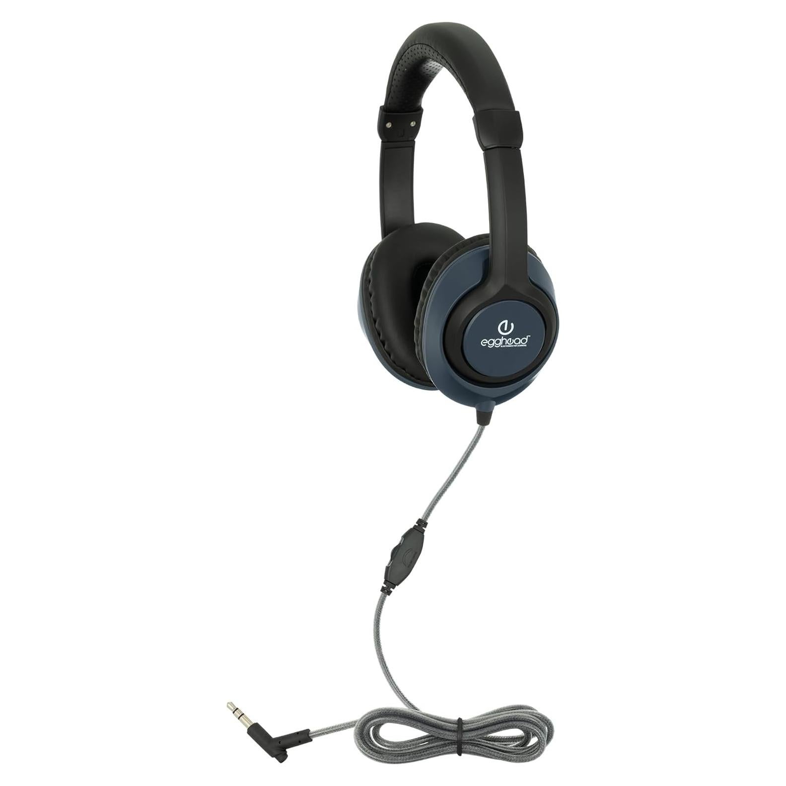 Auriculares Deluxe Egghead® 40mm con cable Tri-Shield 1.52m