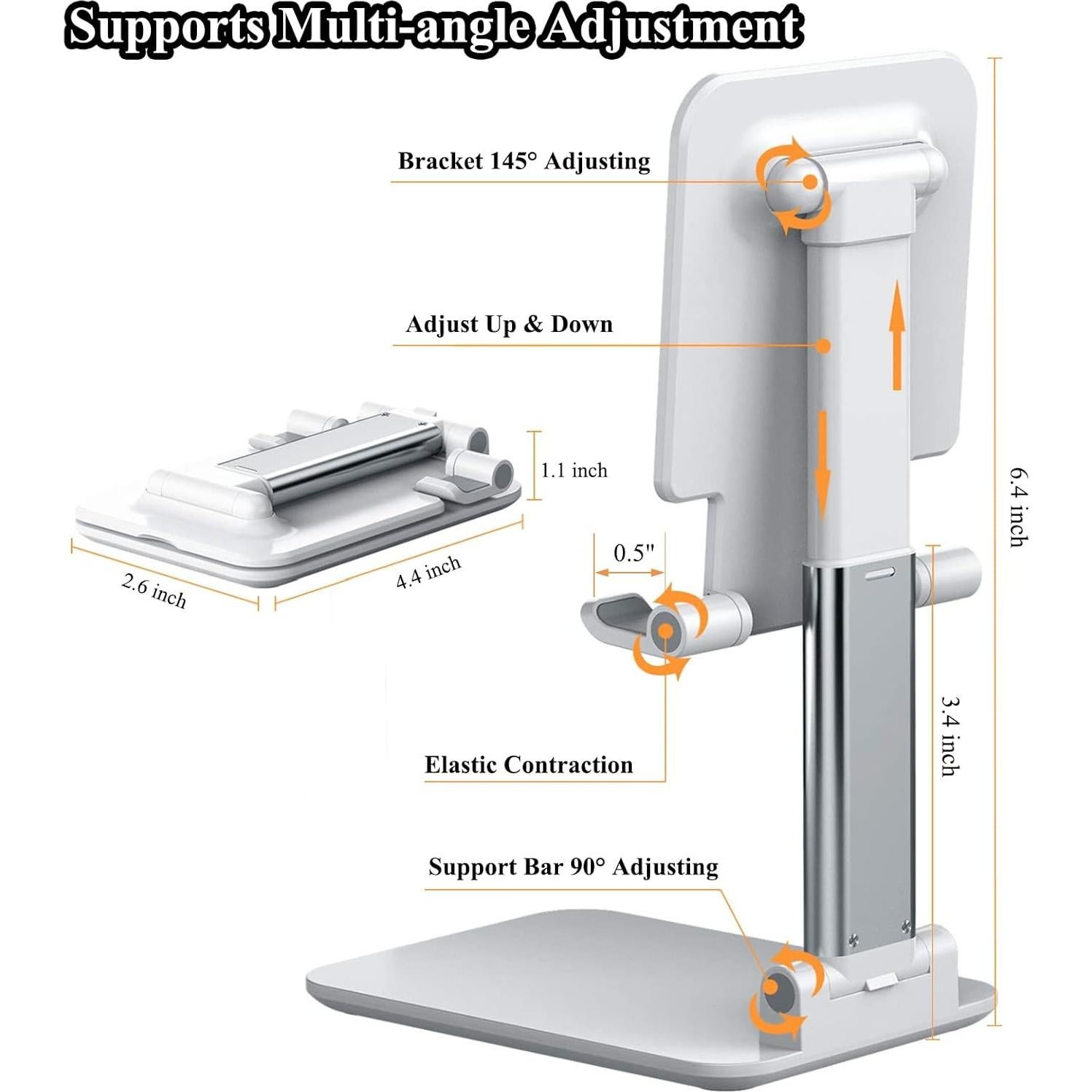Juego de 2 Soportes para Teléfono Ajustables Meetuo