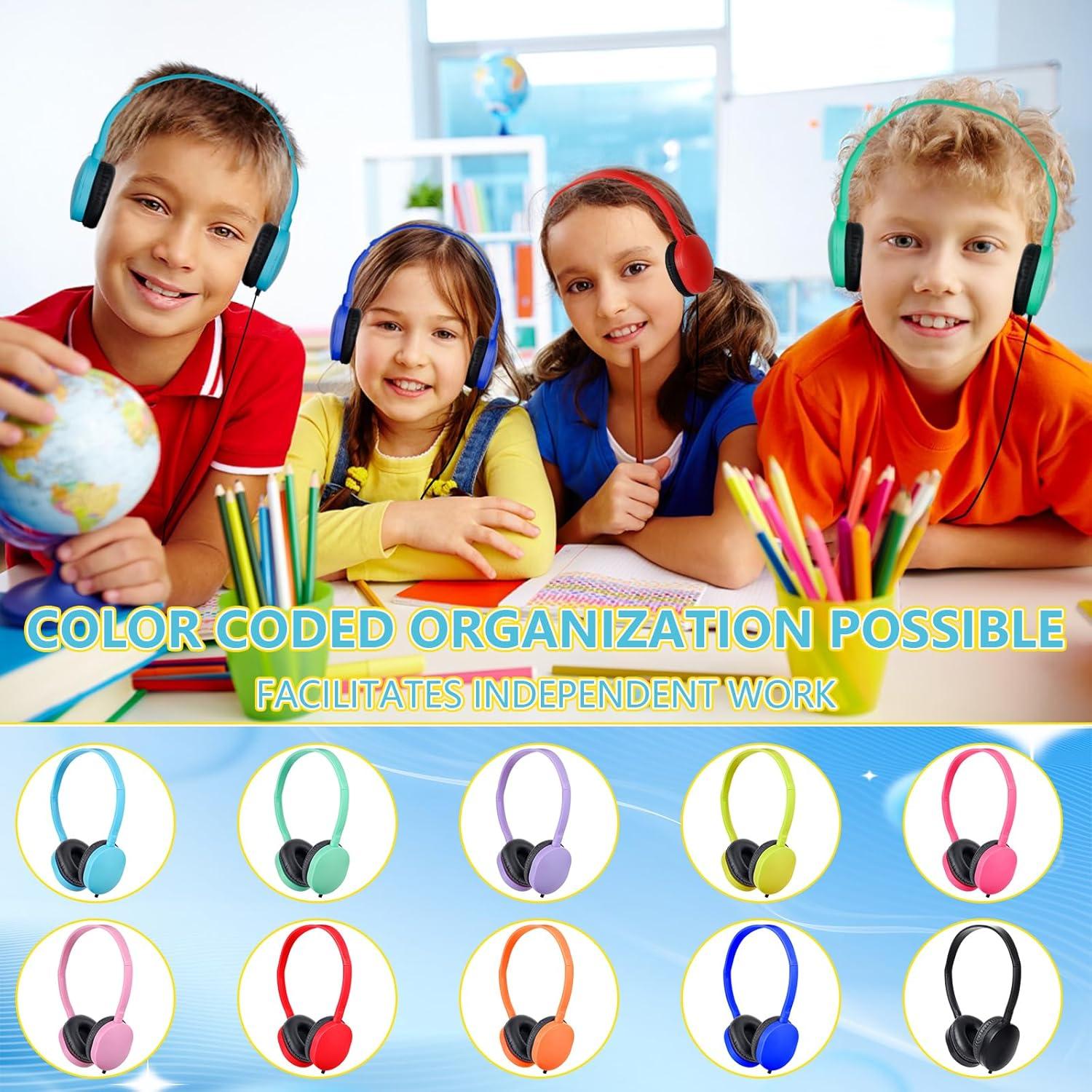 Auriculares para Niños OSSZIT Paquete de 25 Multicolor 3.5mm