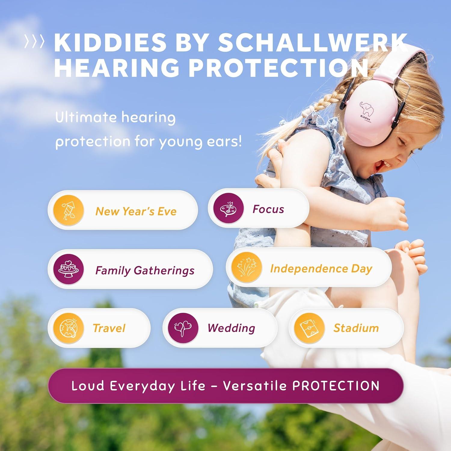 Auriculares de Protección Auditiva Schallwerk Rosa para Niños