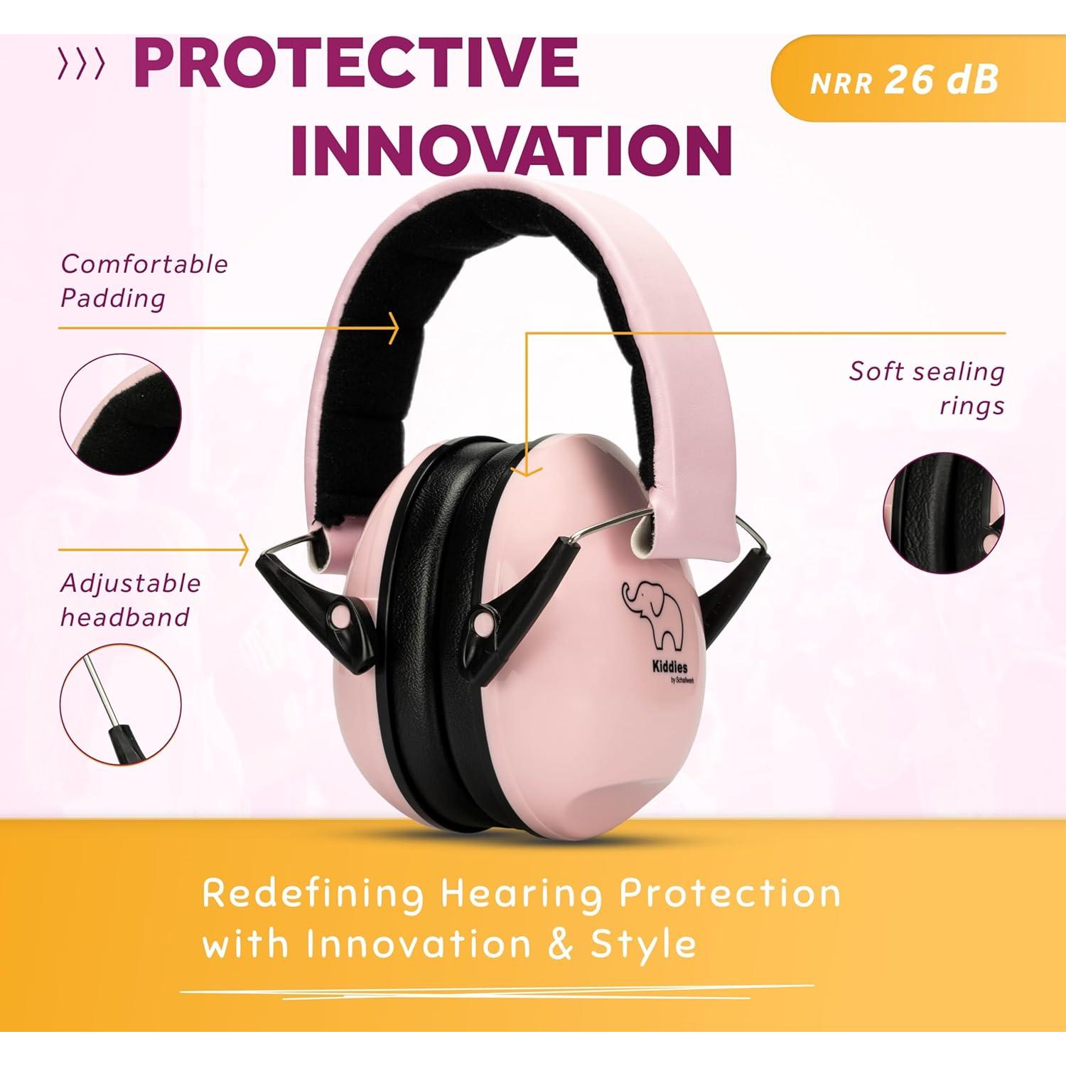 Auriculares de Protección Auditiva Schallwerk Rosa para Niños