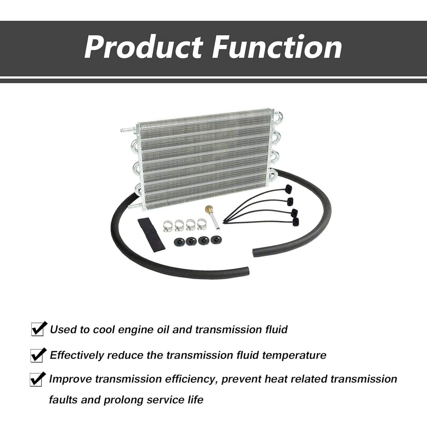 Enfriador de Aceite MAGQOO Universal 8 Filas 39.37x25.4 cm