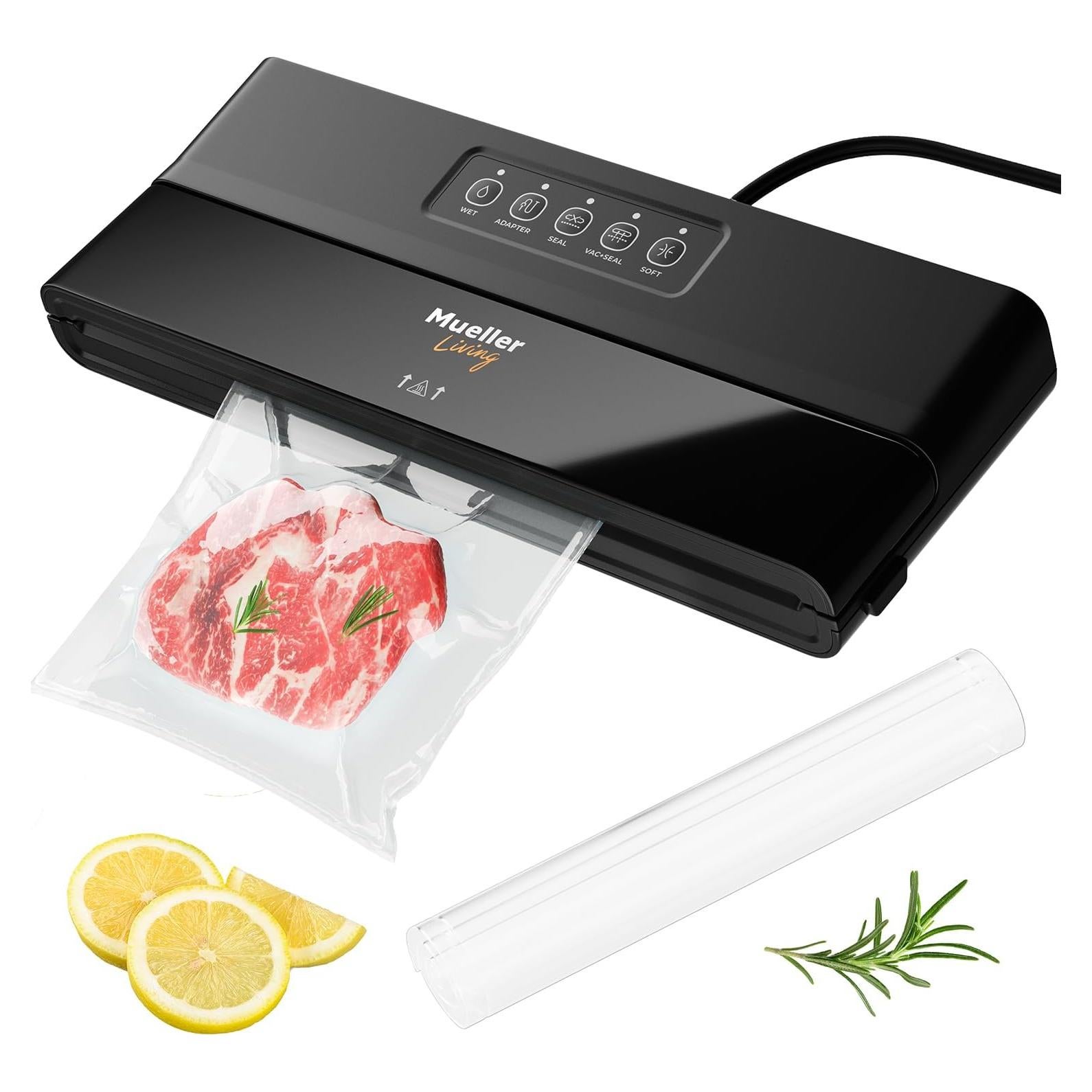 Máquina Selladora al Vacío Mueller Compacta con Kit y Modos