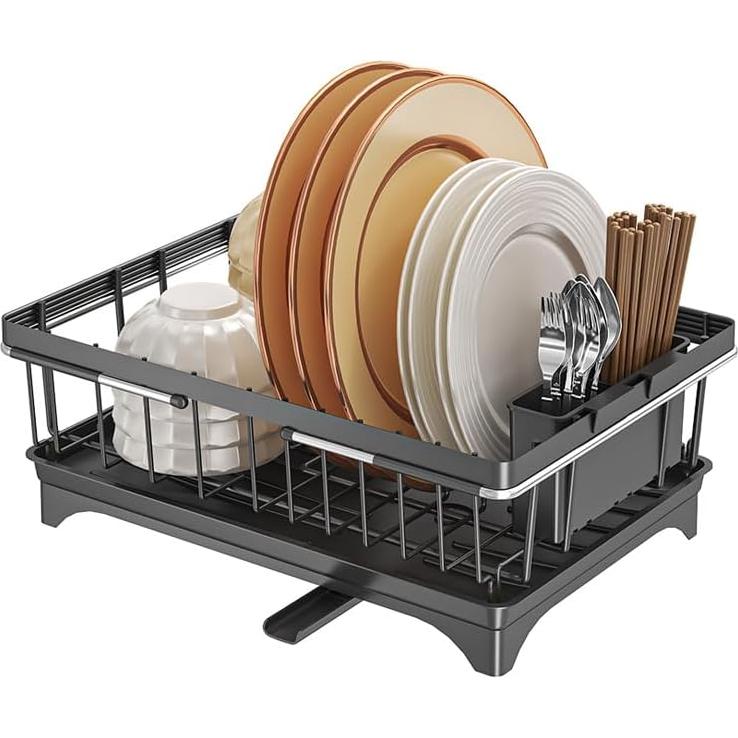 Escurridor de Platos SOVGIZF Expandible con Bandeja Desmontable