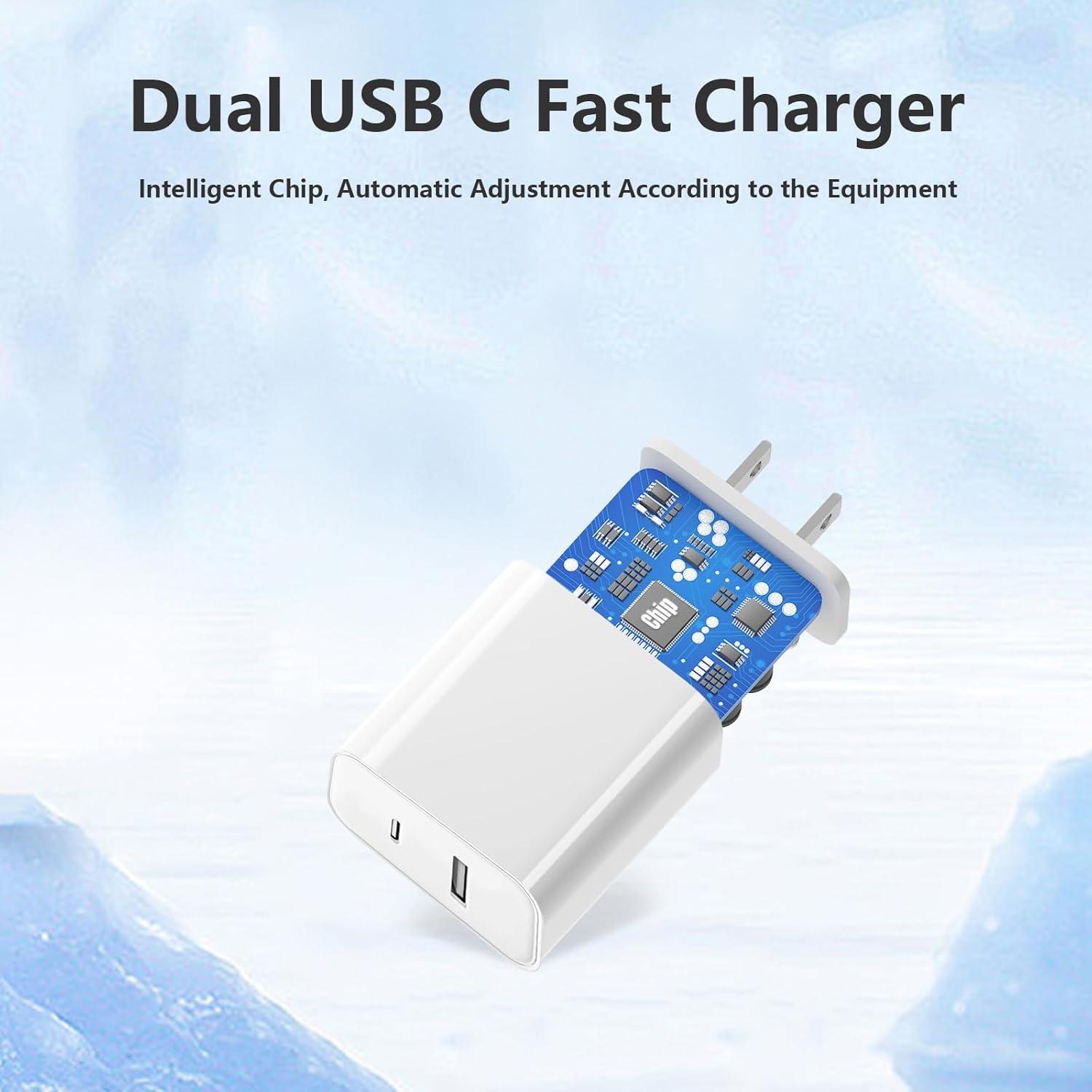 Cargador Rápido USB C 20W Doble Puerto Shenzhen Xihuida