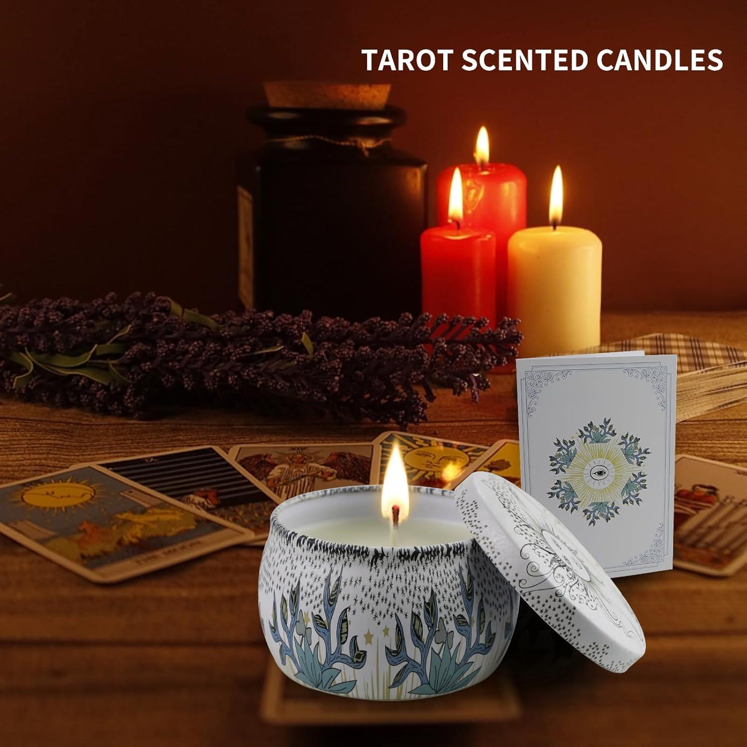 Juego de 6 Velas Aromáticas de Cera de Soja BXGRH 124g