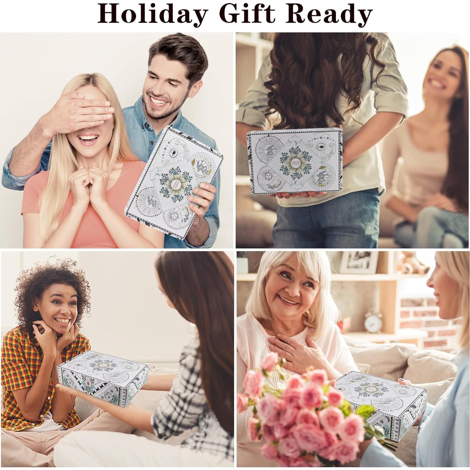 Juego de 6 Velas Aromáticas de Cera de Soja BXGRH 124g