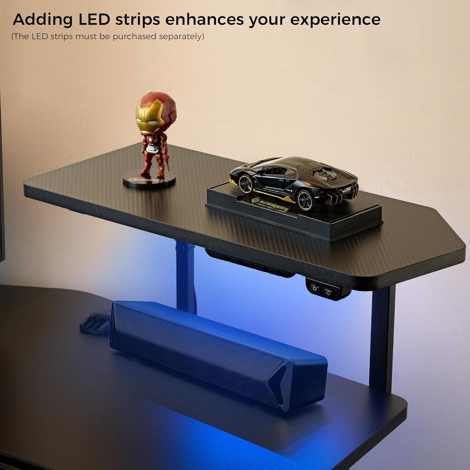 Soporte para Monitor EUREKA ERGONOMIC 50cm x 22cm Negro