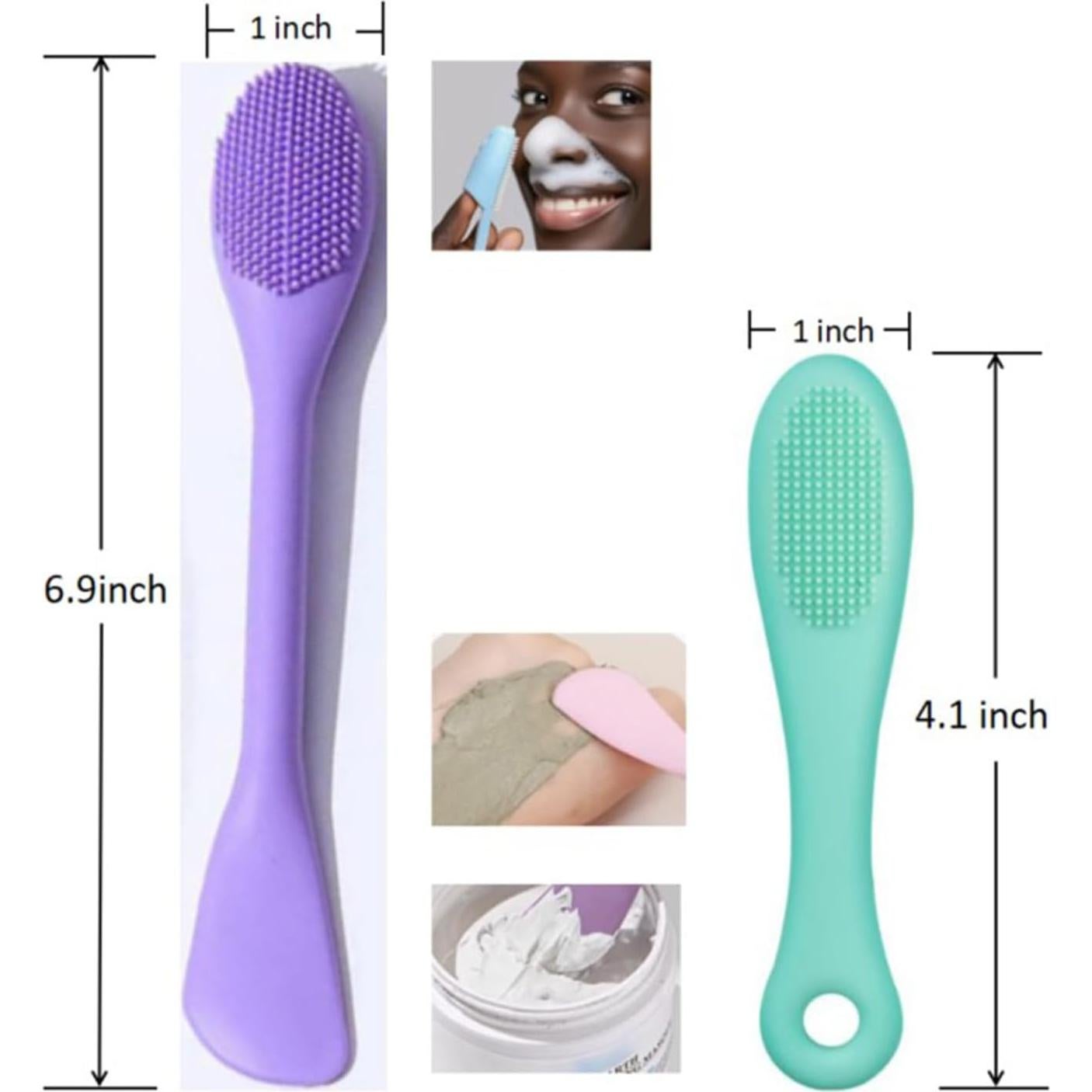 Combo de Cepillos Faciales de Silicona BleshiFashi 3pcs