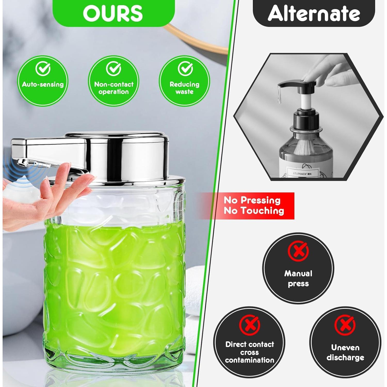 Dispensador de Jabón Automático UAYBABU 260ml Plateado