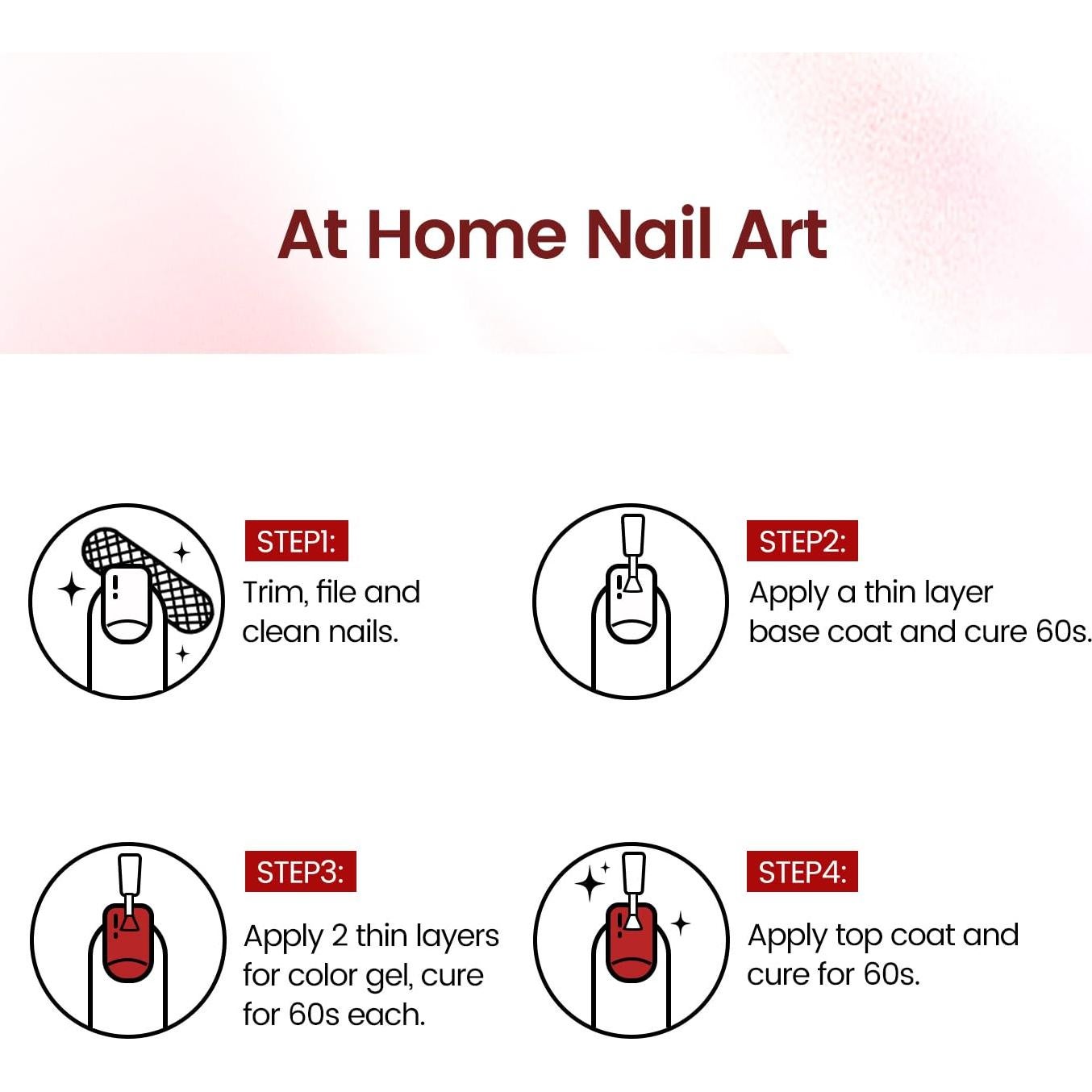 JODSONE Gel Nail Polish 10ml Red Nail Polish Art Design Manicure Salon DIY At Home Soak Off U V LED Gel Polish Nail