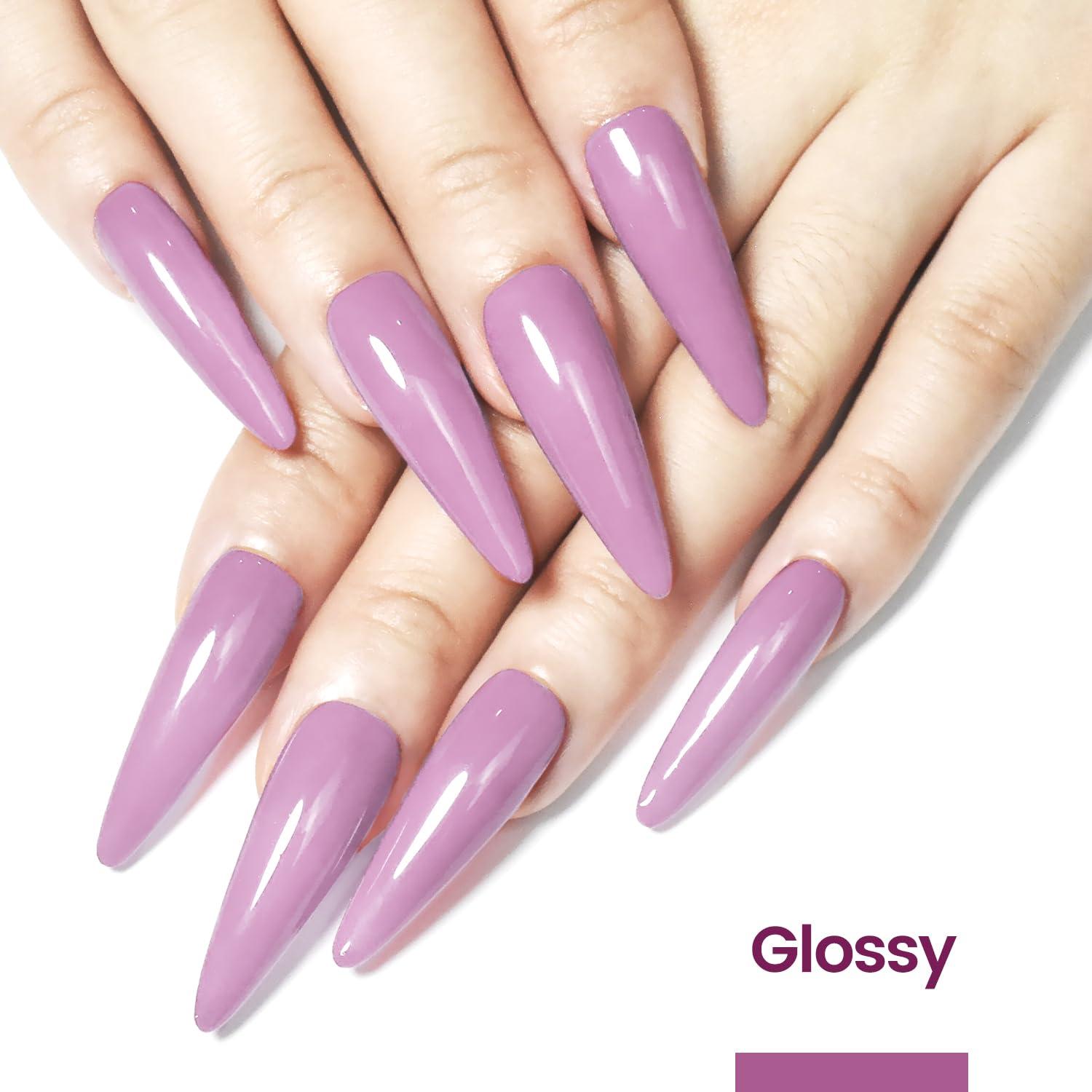 JODSONE Gel Nail Polish 10ml Light Purple Gel Polish Nail Soak Off U V LED Nail Lamp Art Manicure Salon DIY Home Gift for Women Girls