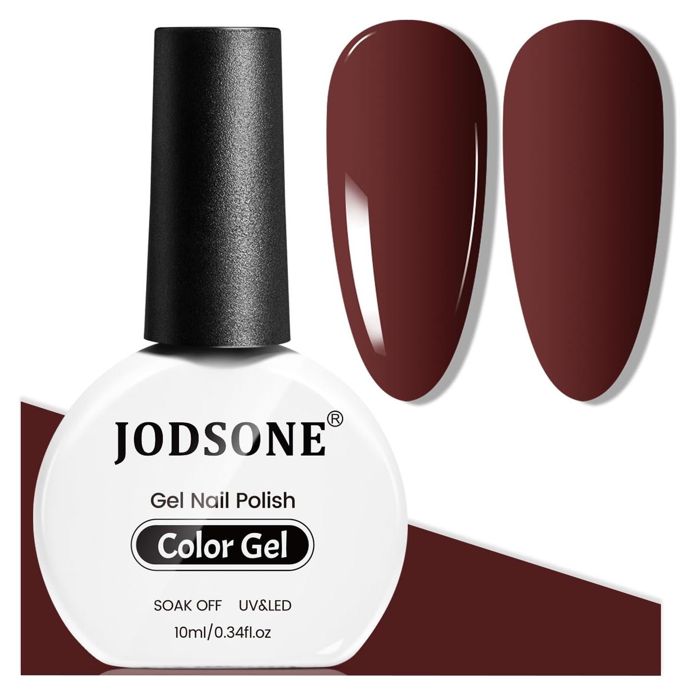 Esmalte de Uñas en Gel JODSONE 10ml Marrón Brillo Alto