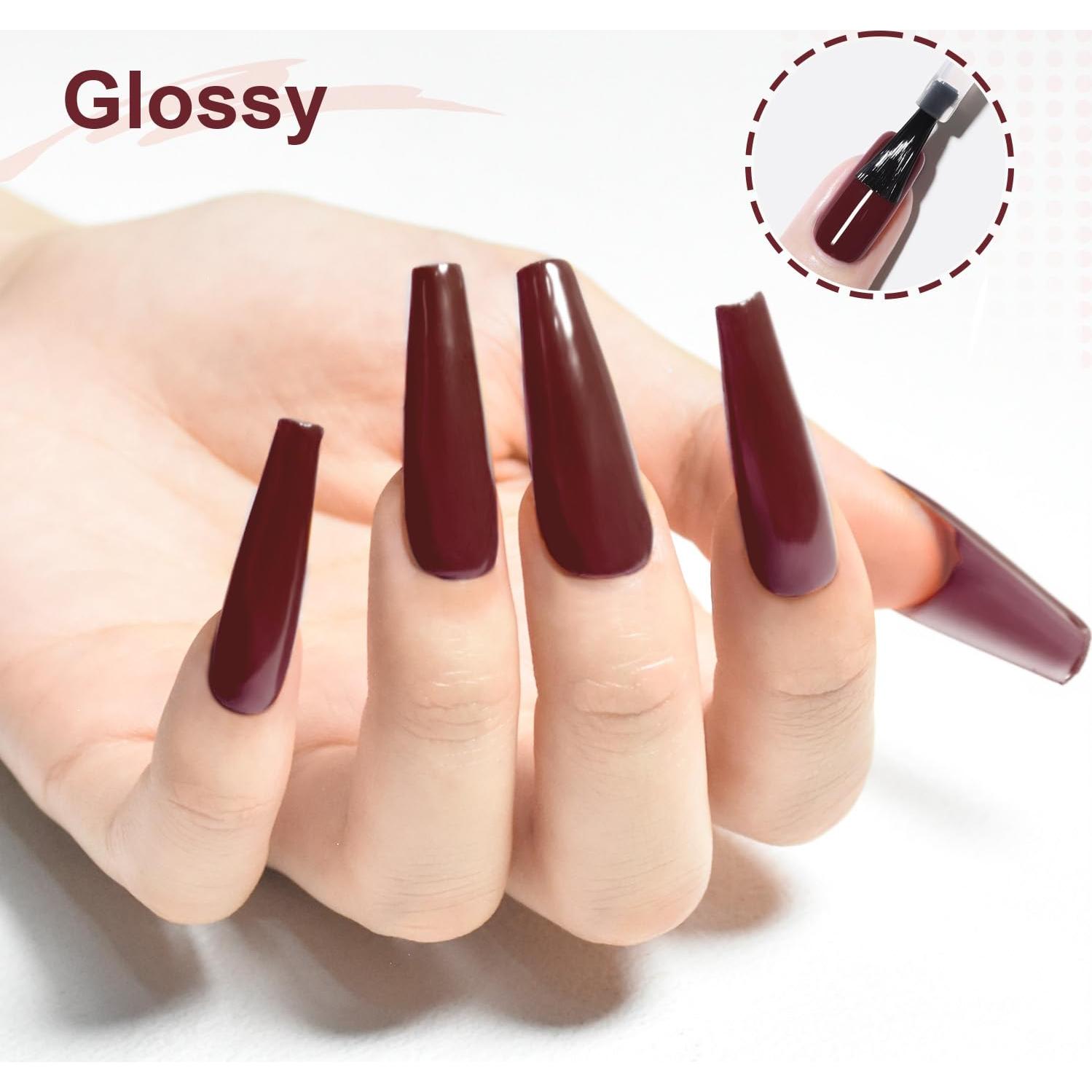 Esmalte de Uñas en Gel JODSONE 10ml Marrón Brillo Alto