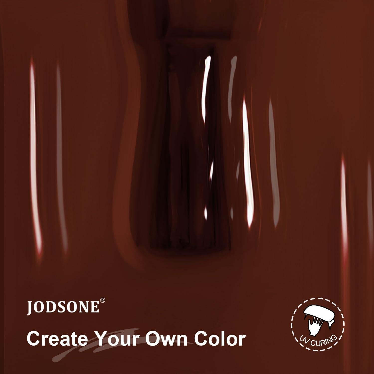 Esmalte de Uñas en Gel JODSONE 10ml Marrón Brillo Alto