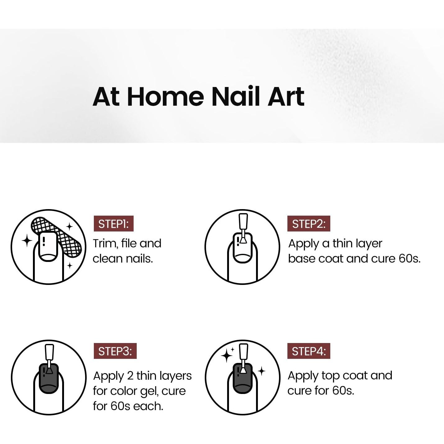 Esmalte de Uñas en Gel JODSONE 10ml Negro Secado Rápido