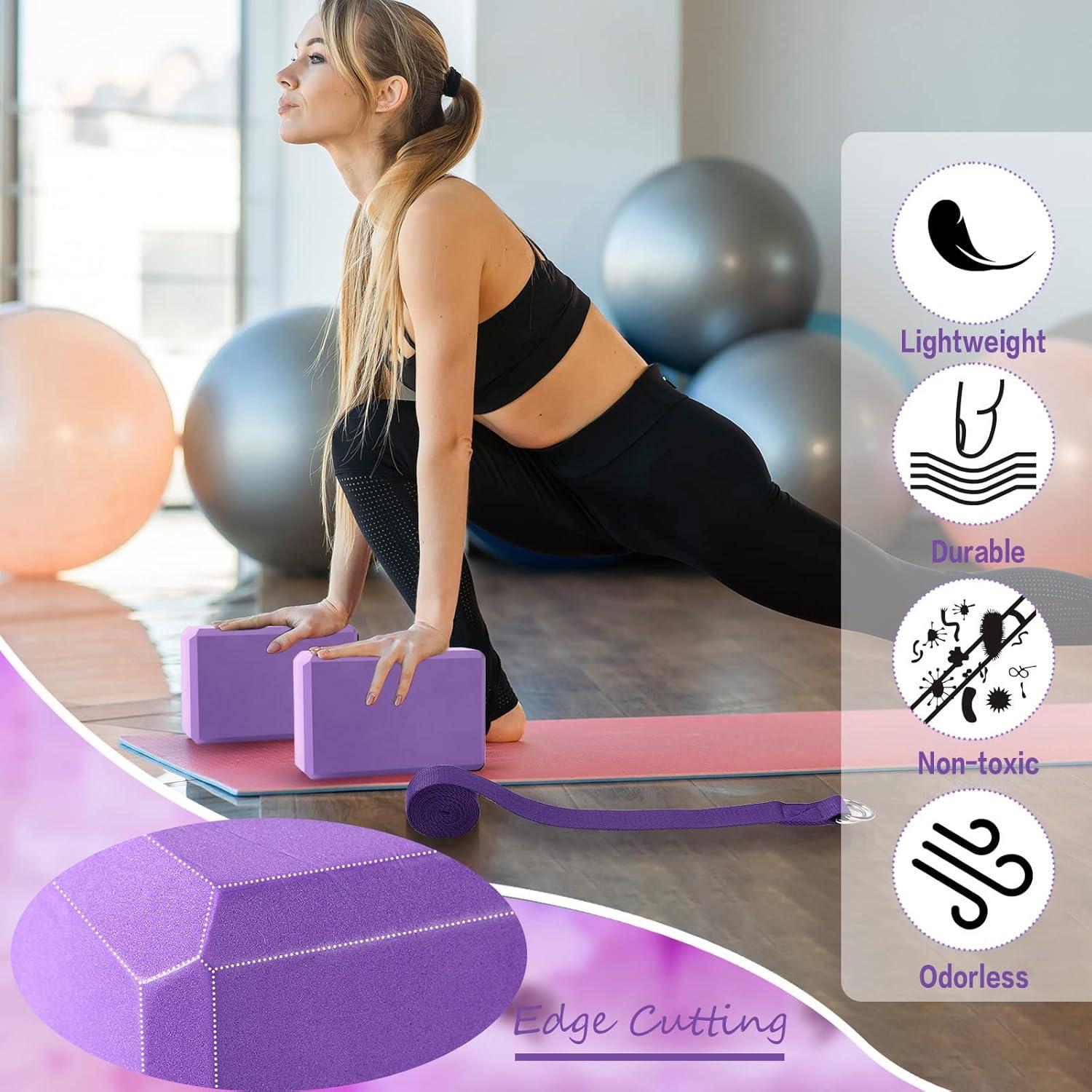 Conjunto de Yoga Outus 20 Piezas Bloques y Correas EVA