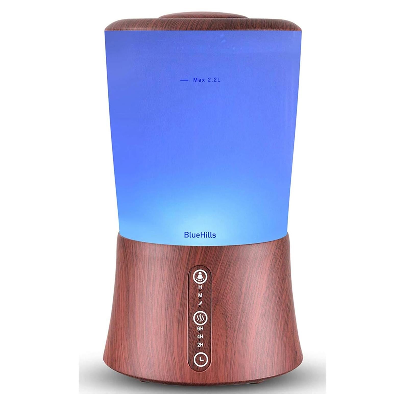 Difusor de Aceite Esencial BlueHills 2000 ML Madera Oscura