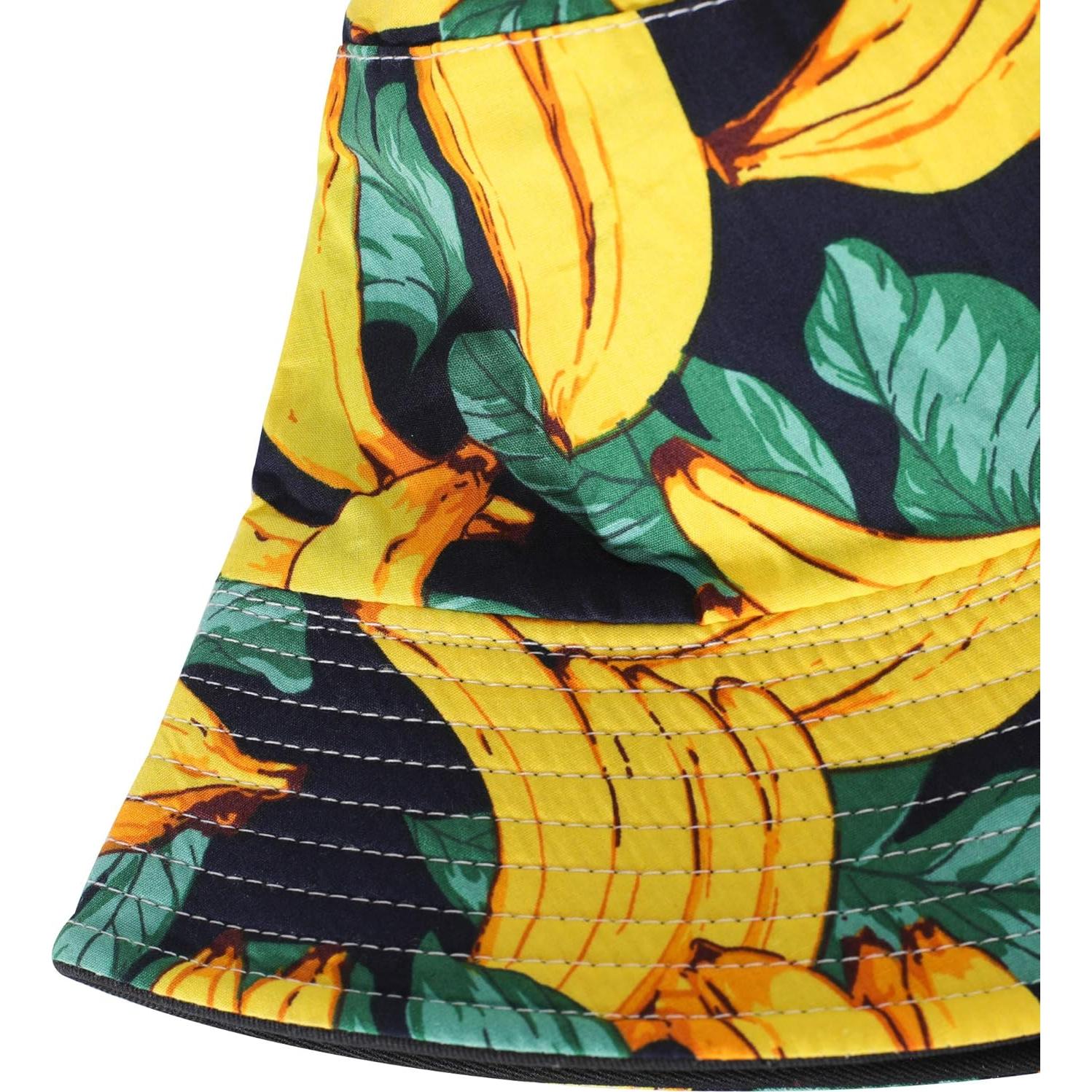 Sombrero de Cubo ZLYC Unisex Plegable con Estampados Verano