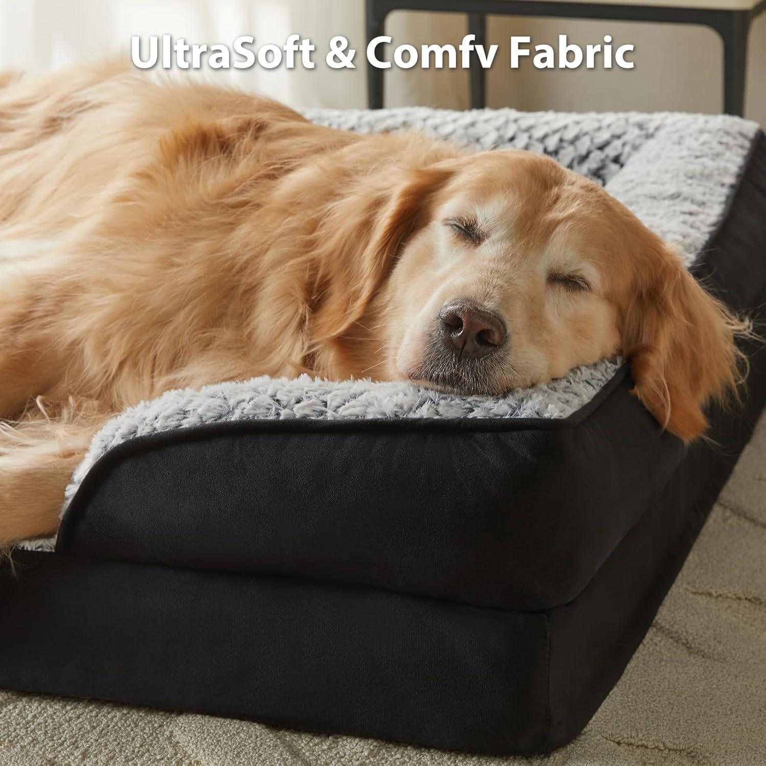 Cama ortopédica para perros medianos LEXTRO 71x58 cm impermeable