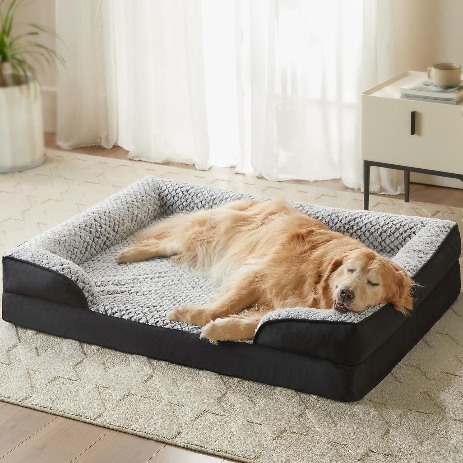 Cama ortopédica para perros medianos LEXTRO 71x58 cm impermeable