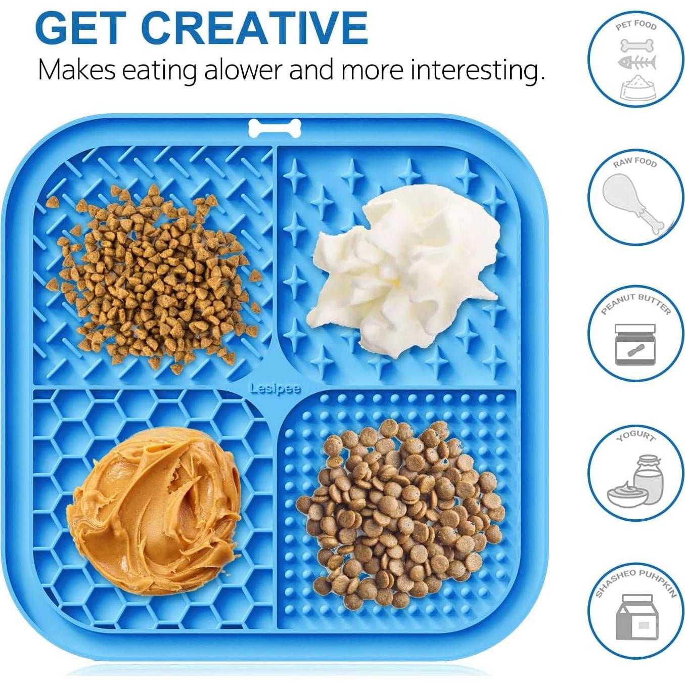 Alfombrilla de Lamer para Perros y Gatos Lesipee 23x23cm