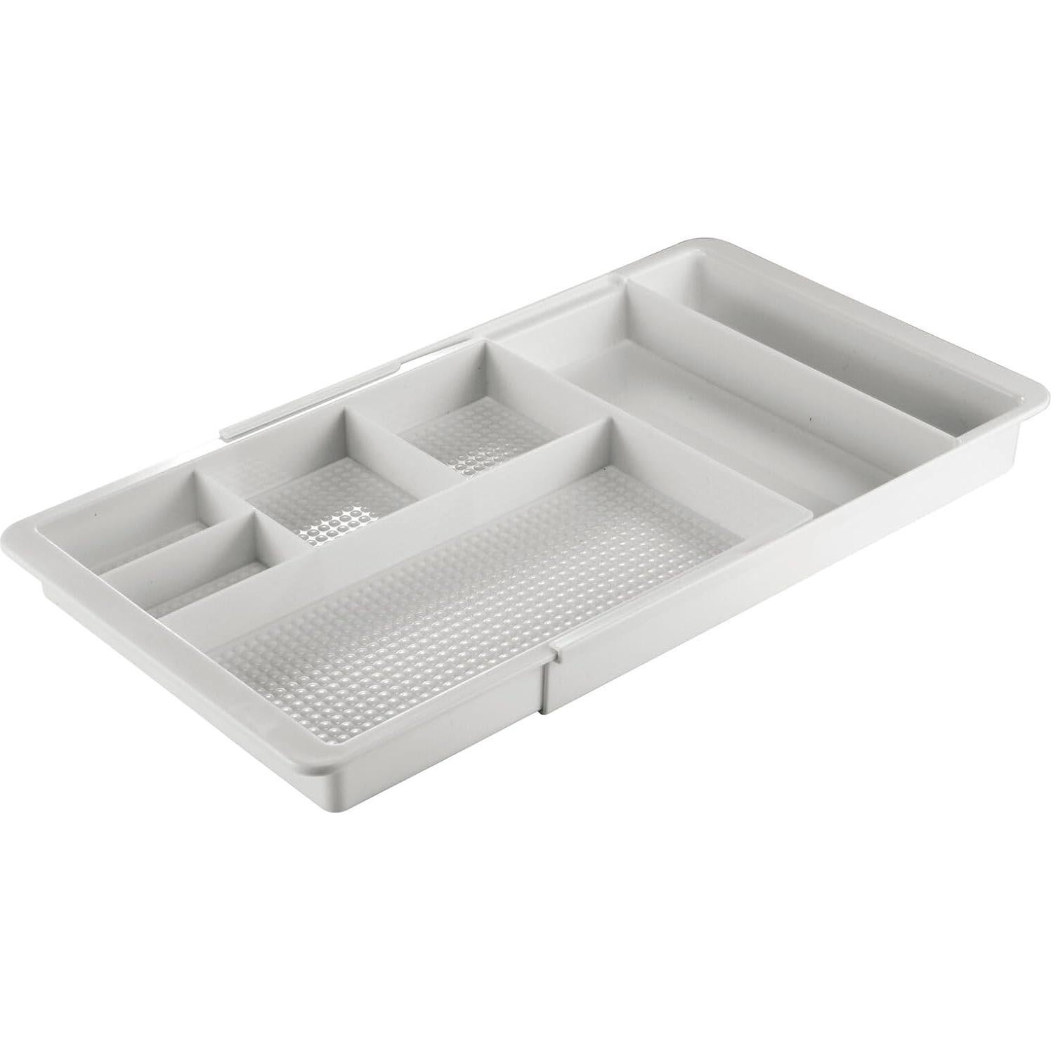 Organizador de Cajones Expandible mDesign Lumiere Gris Claro